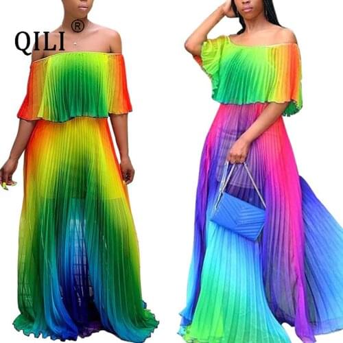 Летние платья с открытыми плечами Qili China At AliExpress