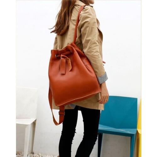 ZENCY New 2019 Fashion 100% Soft Natural Genuine Leather Shoulder Backpack Women Ladies Girls First Layer Cowhide School Bags