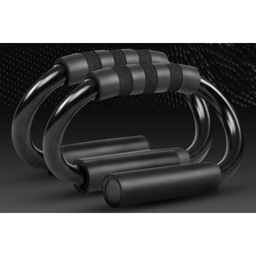 S-type Push-up Support Steel Men and Women Exercise Chest Muscle Fitness Equipment Home Abdominal Muscle Wheel Beginner Training