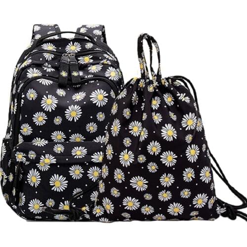 Floral School Backpack for Teen Girls Women Large School Bags Lightweight Kids Girls School Book Bags Backpacks Sets