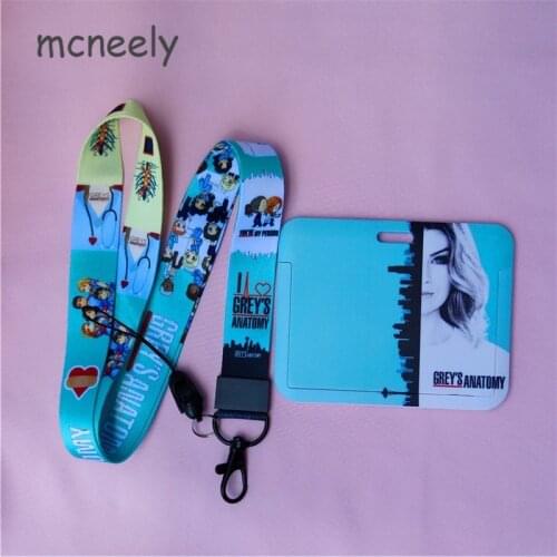 Lovely Doctor Nurse Horizontal Girls Slide Lanyard Student Women Travel Bank Bus Business Name Card Cover Badge