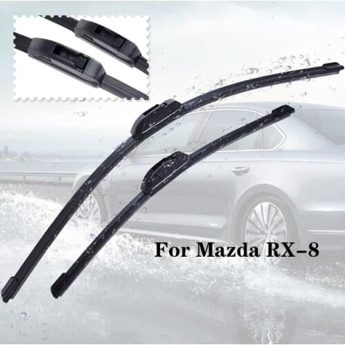 Wiper blades For Mazda RX-8 from 2002 2003 2004 2005 2006 2007 2008 2009 2010 2011 Clean car windshield