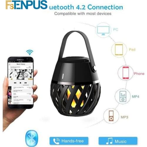 LED Spesker Flame Light Atmosphere Lamp with Bluetooth Speaker Lamp Led Speaker Lamp Holiday Gifts Party Creative 3D Nightlight