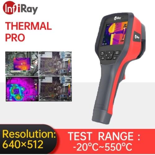 InfiRay Thermal Camera 640*512 Industrial Infrared Thermal Imaging Camera Touch Screen for Houses Electricity Equipment Detect