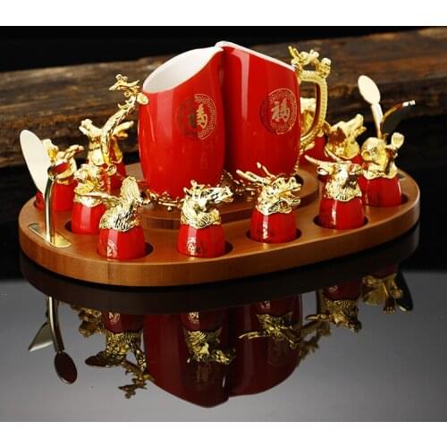 Top grade ceramics twelve Chinese Zodiac cup, Baijiu set / liquor cup / home small cup / liquor cup / cup