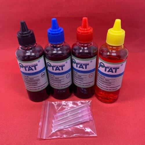 YOTAT 4*100ml High Quality Dye ink refill kit for HP952 HP953 HP954 HP955 ink cartridge or CISS