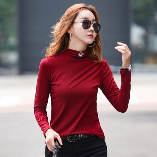 Harajuku T shirt Women Embroidered Long Sleeve T-shirt Top Female Casual Tees shirt Plus Size