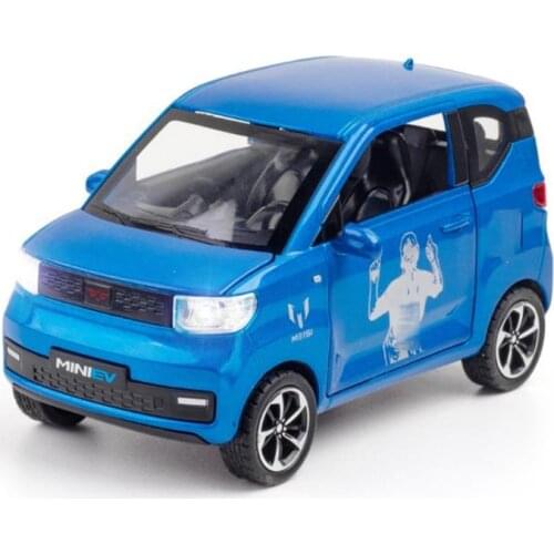 1:24 Toy Car WULING HONGGUANG MINI EV Alloy Car Diecasts & Toy Vehicles Car Model Simulation Toys For BOY Gift