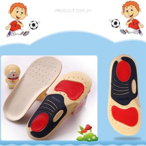 Children Orthopedic Arch Support Insoles Breathable Sport Running Insole Shoe Pad Soy Fiber Foot Care Pad 1 Pair