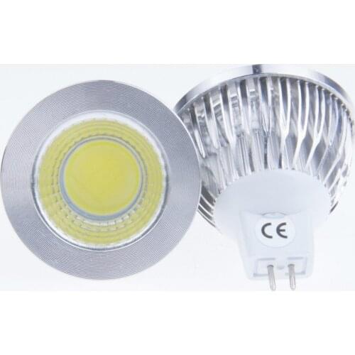 10 pieces led bulb mr16 socket 5w cob bulb DC 12V 3000K 4000K 6000K warm white nature white pure white led spotlight lamp