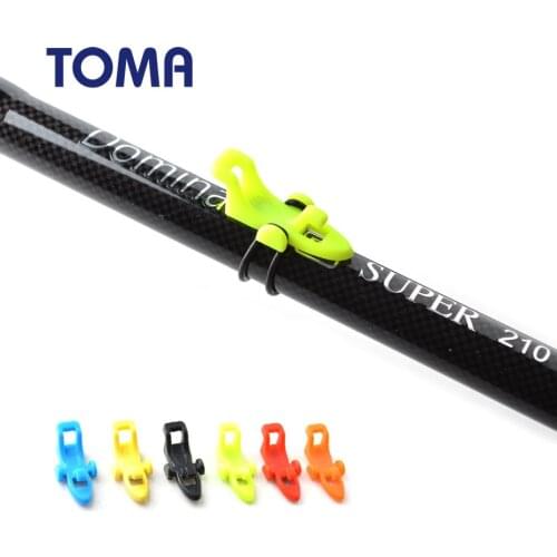TOMA 3Bags Fishing Accessories Rod Clip O-shaped Ring 28mm Mix Colors Lure Rod Hanging Bait Plastic Tool Fishing Gear