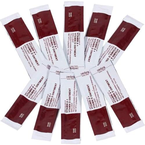 30/50/100PCS Tattoo Aftercare Scar Repair Cream Gel with Vitamins A&D Ointment for Makeup Microblading Tattoo Healing Supplies