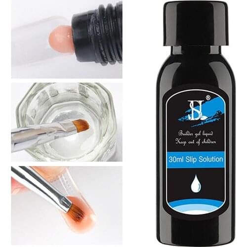 30ml Gel Nail Polish Remover Acrylic Varnish Gel Slip Solution Extension Carving Quick Remover Cleaning Nail Art Brush Tool