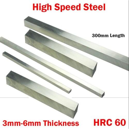300*25*3 300x25x3 300*25*4 300x25x4 3mm 4mm Thickness HRC60 HSS Rectangle Metalwork Boring Bar Fly Cutter Cutting Lathe Tool Bit