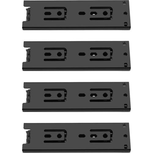 GTBL 4Pcs Drawer Slides Cabinet Cupboard Rail Sliding Drawer Guide for Furniture Kitchen Cabinet Hardware (6 Inch)