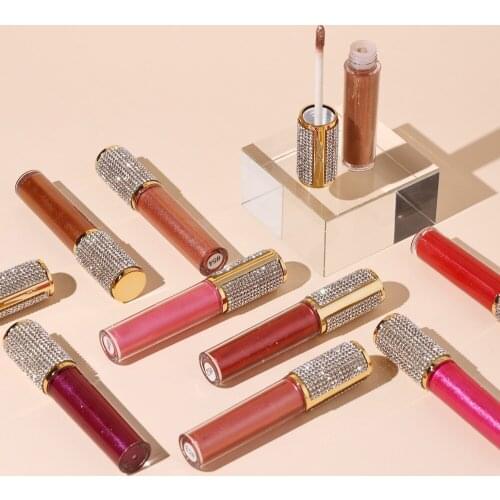 Diamond Water Non-stick Cup Lip Gloss Custom Lip Gloss Tubes with Logo Lipgloss Wholesale