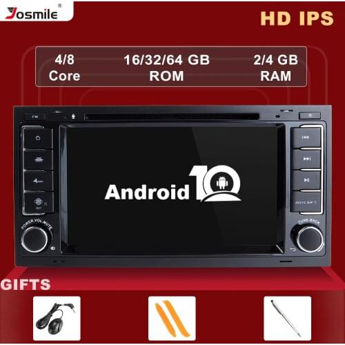 Josmile Car Multimedia Player 2 din Android 10 GPS For VW Volkswagen Touareg T4 Transporter T5 Navigation AutoRadio 2004-2011