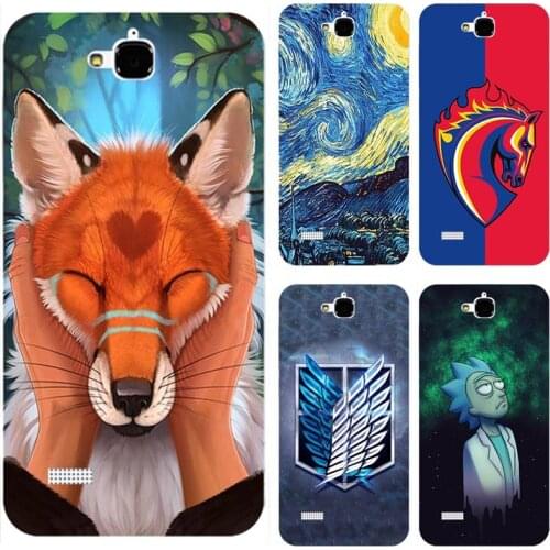 Case For Huawei Honor 3C Lite/Honor 3C Play/Honor Holly Hol-U19 Cover Flower Original silicone Printed Cute Animal Phone Case