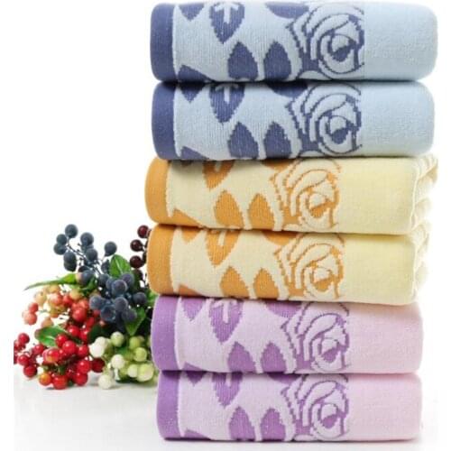 Clean Hearting Adults Towels Bathroom Super Soft Absorbent Quick-Drying Breathable Cotton Children Bath Towel Bath Flowers Hair