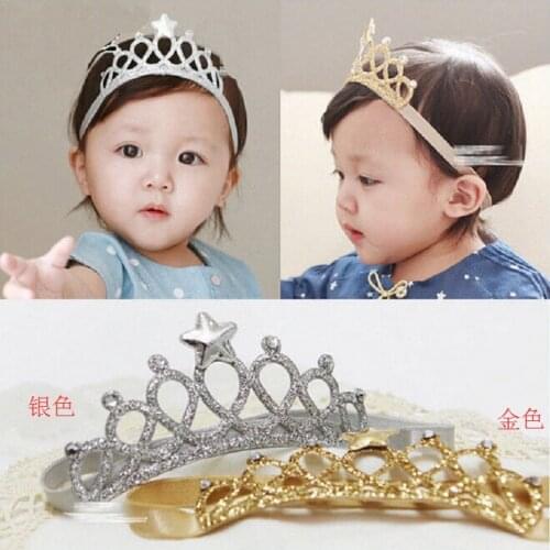 Newborn Baby Boys Girls First Birthday Accessory Crown Hair Band Lovely Headband Hair Accessorie