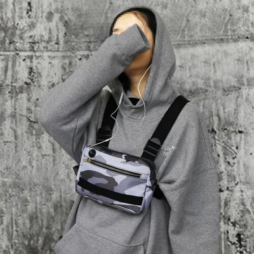 Functional Tactical Chest Bag For Men 2020 New Arrivals Unisex Chest Rig Bag Hip Hop Streetwear Mens Chest Vest Pack Waist Pack