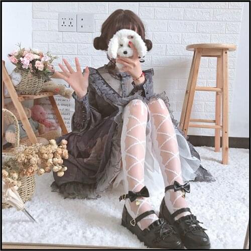 Kiss of Brambles Womens Lolita Over-knee Stockings/Tights Velvet Thigh High Long Stockings Pantyhose Cosplay Good Quality