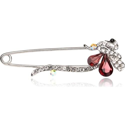 Korean Wild Coat Sweater Brooch Crystal Simple Cardigan Clothing Brooch Accessories Korean High-end Decorations Brooch