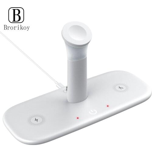 Magnetic 5 in 1 Night Light For Apple 12 Magnetic Dual Wireless Charge Pad 15W For iPhone12 Desktop Wireless Fast Charging Stand