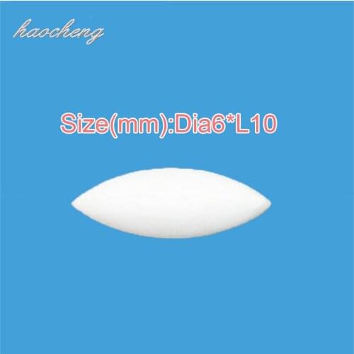 White Egg Shape Stirring Bars Cover PTFE Magnetic Stirrer Mixer Stir Bar