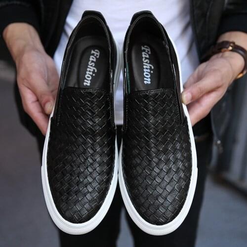 Men Oxfords Genuine Leather Mens Casual Shoes Luxury Brand Fashion Breathable Shoes Hand Woven Shoes Antiskid Simple Shoes