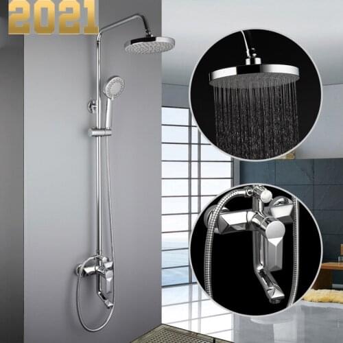 Bathroom shower faucet set bathtub faucets shower mixer tap Bath Shower taps waterfall shower head wall mixer torneira