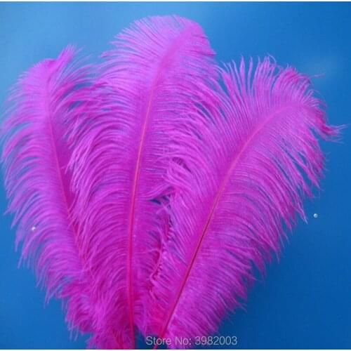 100 pcs rose ostrich feathers 45-50 cm / 18-20 inches ostrich feather wedding celebration decoration