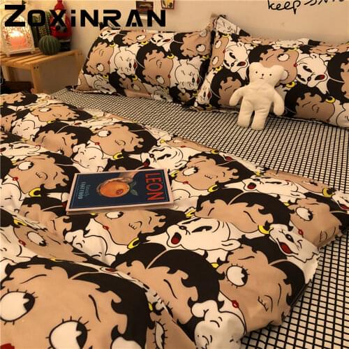 Bed Underwear Anime Bedding Set Luxury Set of Sheets Bed 150 Set of Bed Linen.Bedding Set Duvet Cover 140x200 Nordic Bed Covers