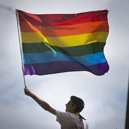 90*150cm Rainbow Flag Gay Flag Gay Rainbow Flag 3*5FT