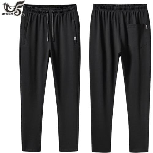 Plus Size L~8XL Men`s Elastic waist Streetwear Harajuku 100% Cotton Sweatpants Fitness Sport jogging Cargo Pants Men Clothing