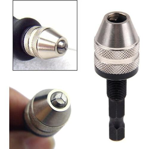Hex Keyless Drill Chuck Shank Adapter Repair Maintenance Woodworking Alloy