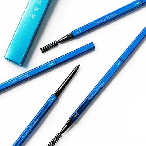Blue pen eyebrow pencil make up eyebrow enhancers eye brow pencil Black brown Double Head Super Fine cosmetic