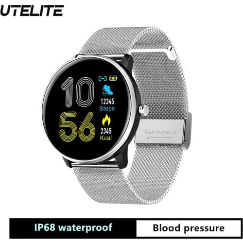 UTELITE MX6 Smart Watch IP68 Waterproof Men Women 1.3 inch Full Touch Screen Heart Rate Monitor Fitness Tracker for Honor Xiaomi