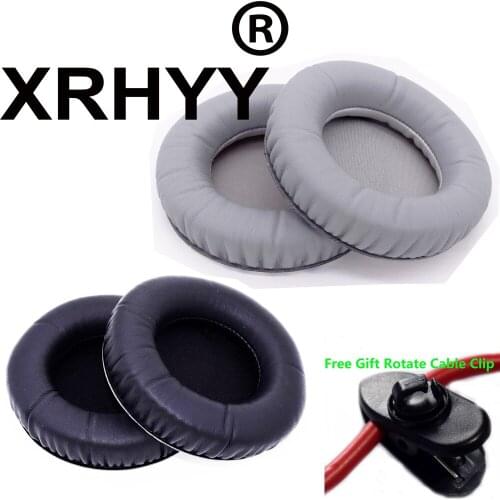 XRHYY Replacement Earpad Ear Pads Cushions For SteelSeries Siberia V1 V2 V3 Full-Size Gaming Headphones + Free Rotate Cable Clip