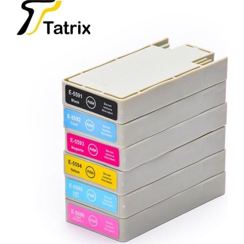 6 Colors T5591 T5592 T5593 T5594 T5595 T5596 Compatible Ink Cartridge For Epson Stylus Photo RX700 Printer