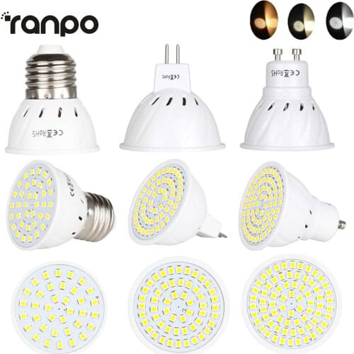 Super Bright GU10 MR16 LED Light Bulb E27 Led Lamp Spotlight 4W 6W 8W AC 110V 2835 SMD Lampada Led Candle Luz