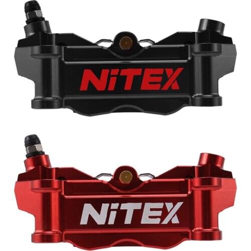 NITEX Brake Caliper for Hydraulic Disc Brake 4 Pistons 100MM CNC Aluminum Workmanship for Motorcycle