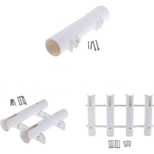 Vertical 1 / 2 / 4 Tube Fishing Rod Holder Rack Pole Stand for Marine Boat Kayak