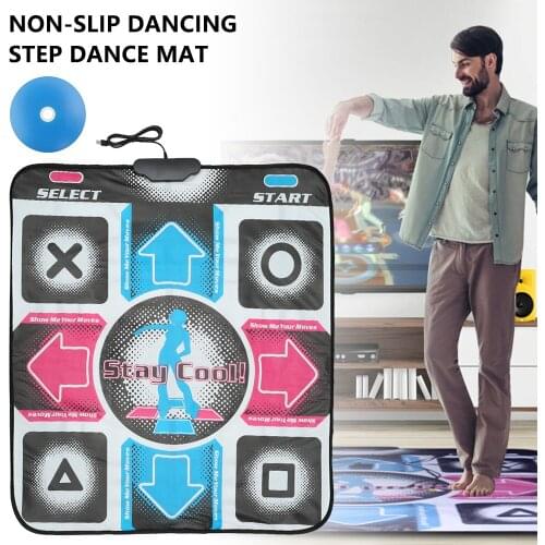 Willkey Dance Pad Dancing Step Dance Mats Pad Pads Revolution HD Non-Slip Foot Print Mat to PC with USB Dancer Blanket Equipment