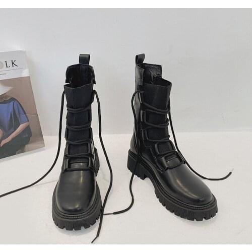 Sock Boots Women Heels Black Platform Shoes Woman Booties Martin Chunky Boots Female Rubber Designer Shoes for Women Nice Trend