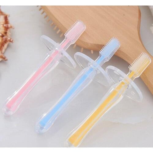 1Pcs Soft fur silicone toothbrush for children Baby Infants Training Toothbrush Brush Teether Dental Kid Oral Care 0-1-2-3 years