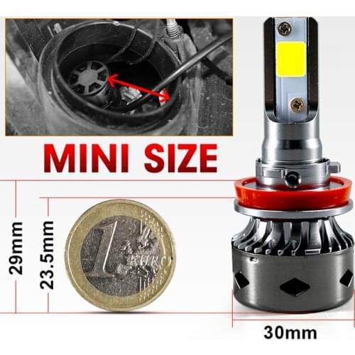 HLXG 2PCS No Error H7 LED h4 h11 Car Lights Bulbs canbus 9005 9006 72W 6000K White Lighting Car Headlight LED Lights Auto 12V