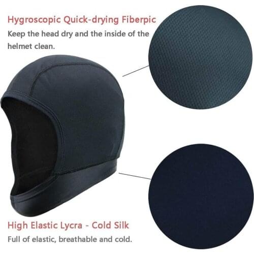 2020 Sports Fitness Skull Cap Moisture Wicking Cycling Helmets & Headgear Liner Hat Beanies