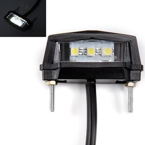 2020 New 12V Motorcycle License Plate LED light Waterproof Motorcycle License Light