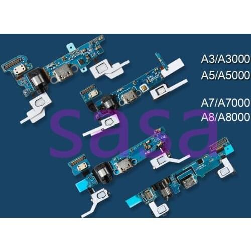 5pcs Original Charging Port Dock USB Connector Flex Cable For Samsung Galaxy A3 A3000 A5 A500F A7 A700F A8000 A9000
